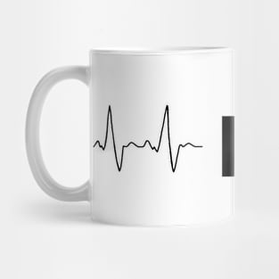 Music and heart pulse Mug